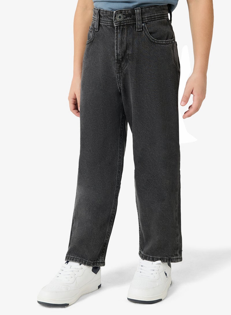 Jack & Jones Junior Kids Jjichris Sq 737 Straight Jeans - Image 1